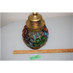 Ornate Glass Candle Lamp