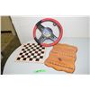 Image 1 : Stone Checkers Board, Good Year Steering Wheel Cover