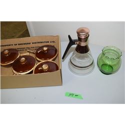 Soup Bowls And Mid Century Pitcher