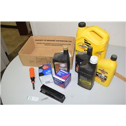 Oil, Filters, Stapler