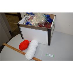 Wool And Christmas Wrapping Supplies