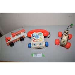 3x 1960's Fisher Price Toy (Working)