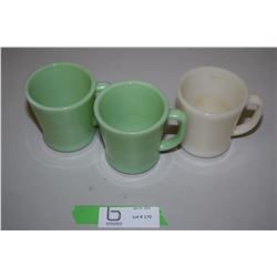 Jadeite x2 Milk Glass x1