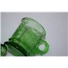 Image 3 : Pressed Amber Green Cups
