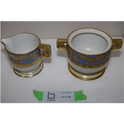 Hand Painted Nippon Cream And Sugar