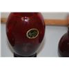 Image 2 : 3X The Money Cranberry Vases Anchor Glass