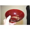 Image 2 : Cranberry Glass Vase And Bowl