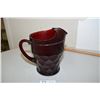 Image 1 : Cranberry Glass Pitcher