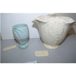 2 Beswick Palmware Vases 1 Damaged 1072 & 1069