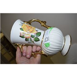 Yellow Rose Pottery Vase