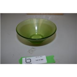 Green Uranium Glass Dish