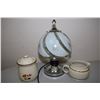 Image 1 : Glass Table Lamp And Pottery