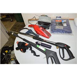 Tarp, Power Wands, Radios, Oil Filter Wrenches