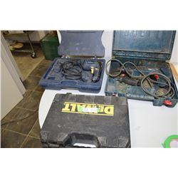 Bosch Drill (Not Working) Mastercraft Drill (Working) And Bits And Dewalt (Case Only