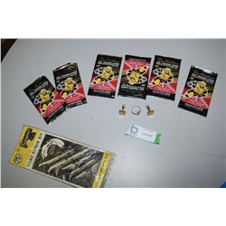 Tim Horton Cards, Crucifix Ring, Cufflinks, Needle Set