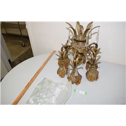 Exception Brass & Crystal Chandelier