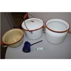 4 Piece Enamelware