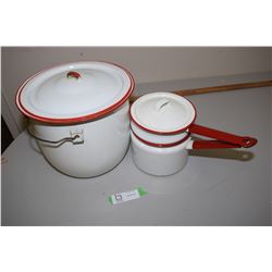 Red & White Enamelware