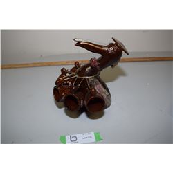 Unique Pottery Pitcher & Cups