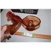 Image 2 : Red Glass Lidded Rooster