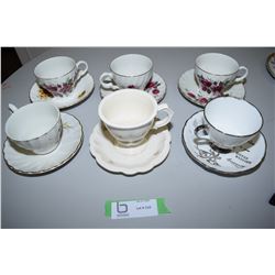 6x Cup & Saucers Lot