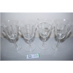 Etched Crystal Goblets