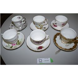 Teacup & Saucers x6 Lot