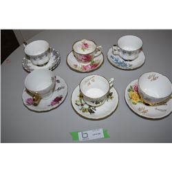 Teacup & Saucers x6 Lot