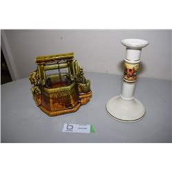 McCoy Well, Pottery Candlestick