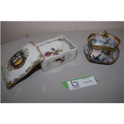 Porcelain 1955 Alberta Dishes & Collector Box