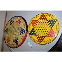 Litho-Tin Chinese Checker Boards