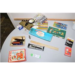 Crayons, Some Fountain Pens, Whistles