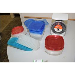 Plastic Containers, Portions Scale