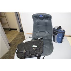 Heated Seat, Leather Purse, Thermos