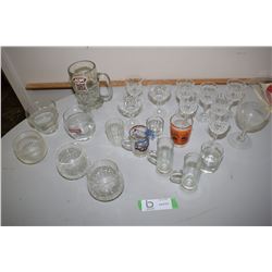 Glass Lot, Crystal, A & W