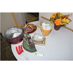 Cast Iron Door Stop & Glass