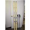 Image 1 : Vint. Edelweiss Skis & Poles (1940s or 50s)