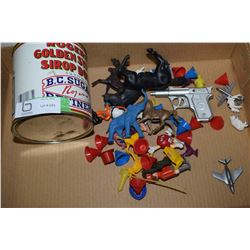 Toys & Syrup Tin
