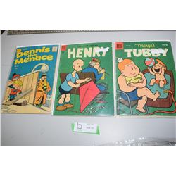 1955-57 Henry Tubby, Dennis Menance Comic Book Lot