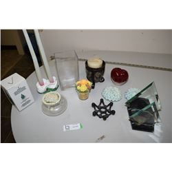 Huge Candle & Candle Holder Lot