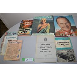 Books, WW2 Reader Digests, Auto & Railway Books