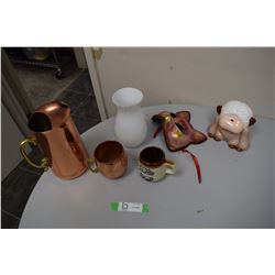 Decorative Lot, Copper Craft