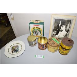 Advertising Tin Lot Etc.