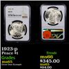 Image 1 : NGC 1923-p Peace Dollar $1 Graded ms65 By NGC
