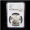 Image 2 : NGC 1882-s Morgan Dollar $1 Graded ms65 By NGC