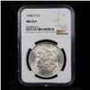 Image 2 : NGC 1900-o Morgan Dollar $1 Graded ms65+ By NGC