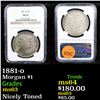 Image 1 : NGC 1881-o Morgan Dollar $1 Graded ms63 By NGC