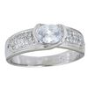 Image 1 : Decadance Sterling Silver mm Oval Channel Set Ring Size 7