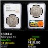 Image 1 : 1894-o Morgan Dollar $1 Graded vf details By NGC