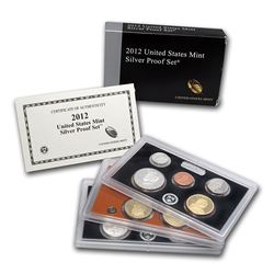 2012 United States Mint Silver Proof Set - 14 pc set, about 1 1/2 ounces of pure silver